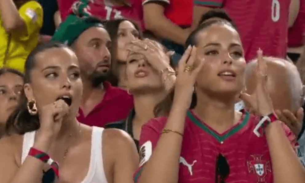 Chị em song sinh xuất hiện vài giây trên sóng trực tiếp đã hot rần rần ở World Cup, khiến cả cõi mạng phải tìm danh tính 