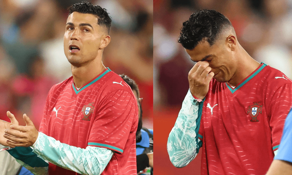 Ronaldo khóc rồi! 