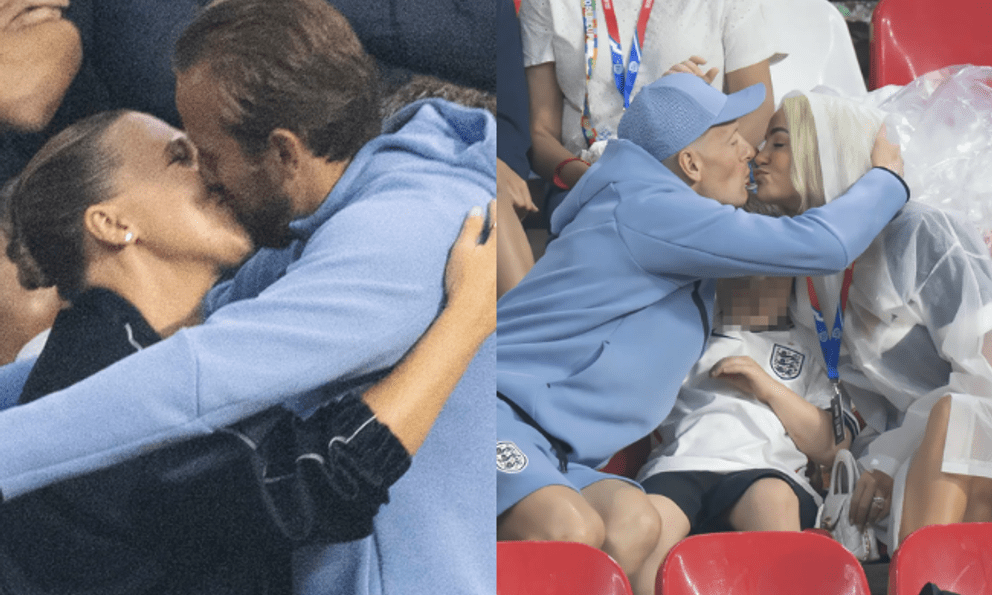 Harry Kane ôm hôn vợ trên khán đài, dàn sao tuyển Anh đoàn tụ gia đình sau chiến thắng nhọc nhằn trước Mexico