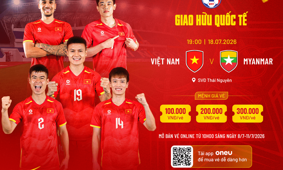 Tất tần tật thông tin về cách mua vé xem ĐT Việt Nam chạm trán Myanmar tại Thái Nguyên 