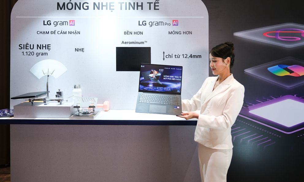 LG trình làng bộ ba laptop gram AI 2026 mới