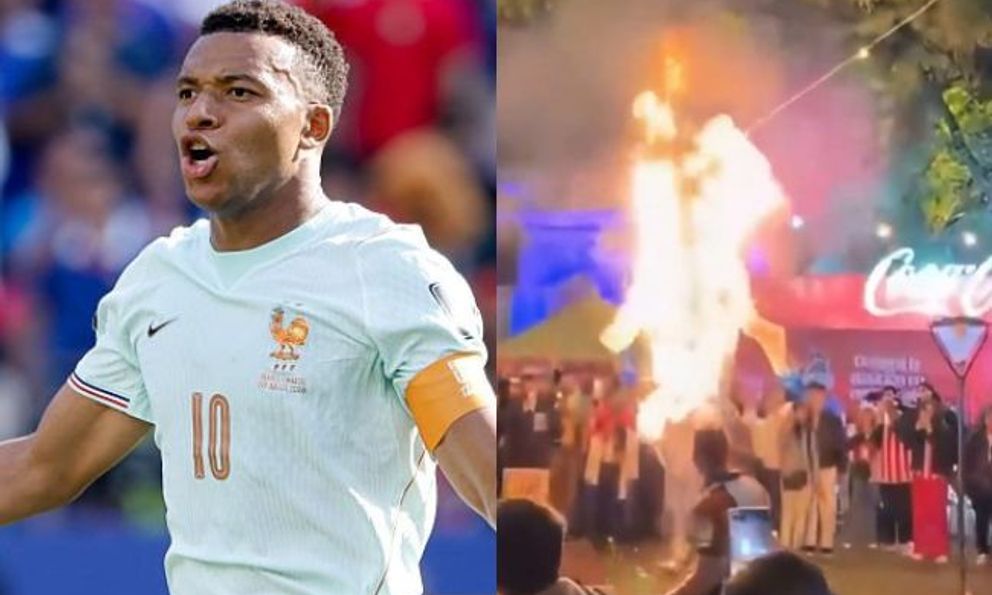 Hình nộm khổng lồ của Mbappe bị thiêu rụi tại lễ hội ở Paraguay gây sốc