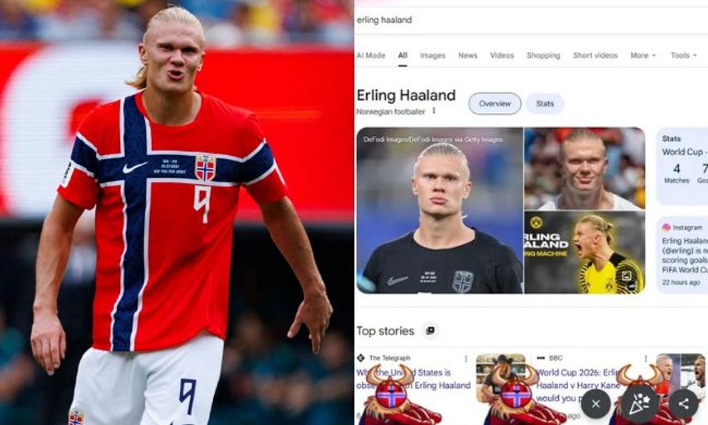 Erling Haaland khiến 12,5 triệu người đổ xô lên Google tìm kiếm tên anh, kết quả nhận được khiến tất cả ngỡ ngàng
