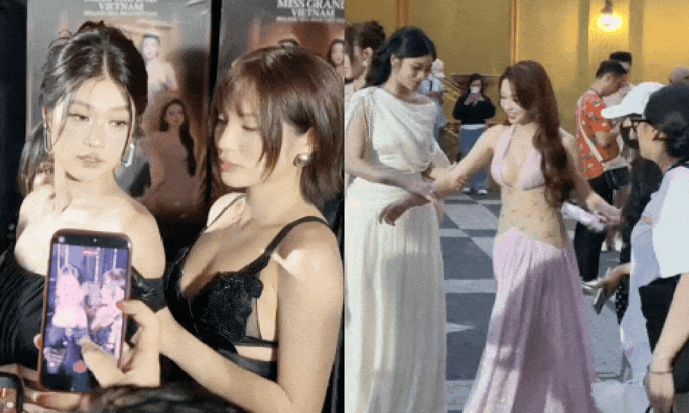 Thảm đỏ hot hôm nay: Kỳ Duyên - Thiên Ân công khai, 1 nàng hậu bị ekip nhắc nhở chen hàng