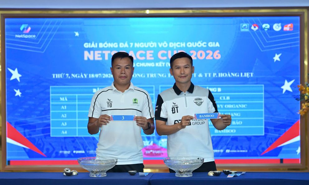 Bốc thăm VCK Giải bóng đá 7 người VĐQG 2026: 8 đội bóng tranh tài kịch tính 