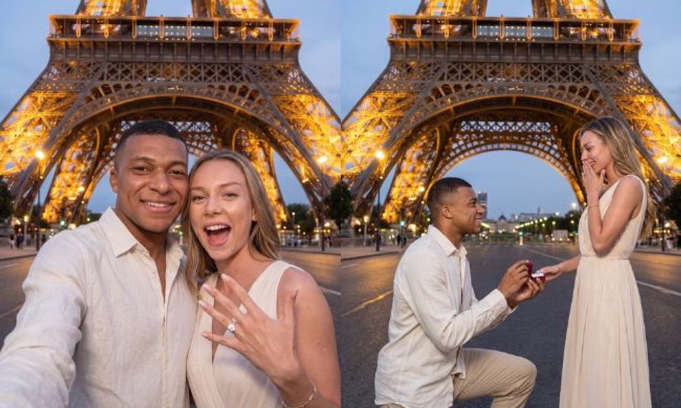 Thực hư bức ảnh Mbappé quỳ gối cầu hôn mỹ nhân Tây Ban Nha Ester Expósito sau World Cup