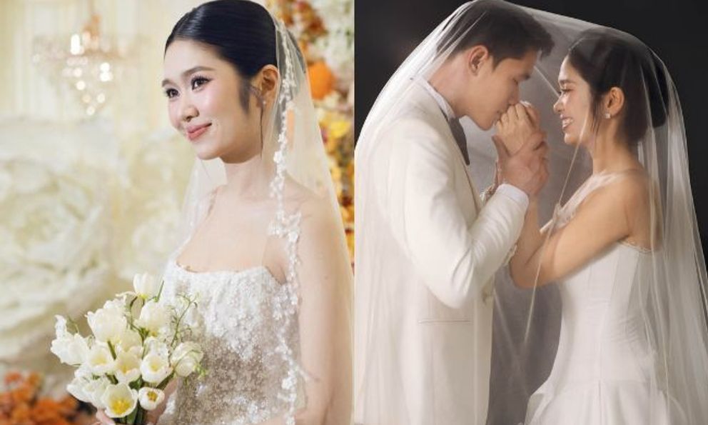 Trung vệ điển trai nhất nhì Việt Nam bất ngờ tung ảnh cưới hotgirl Ngân hàng, cô dâu xinh như mộng gây sốt