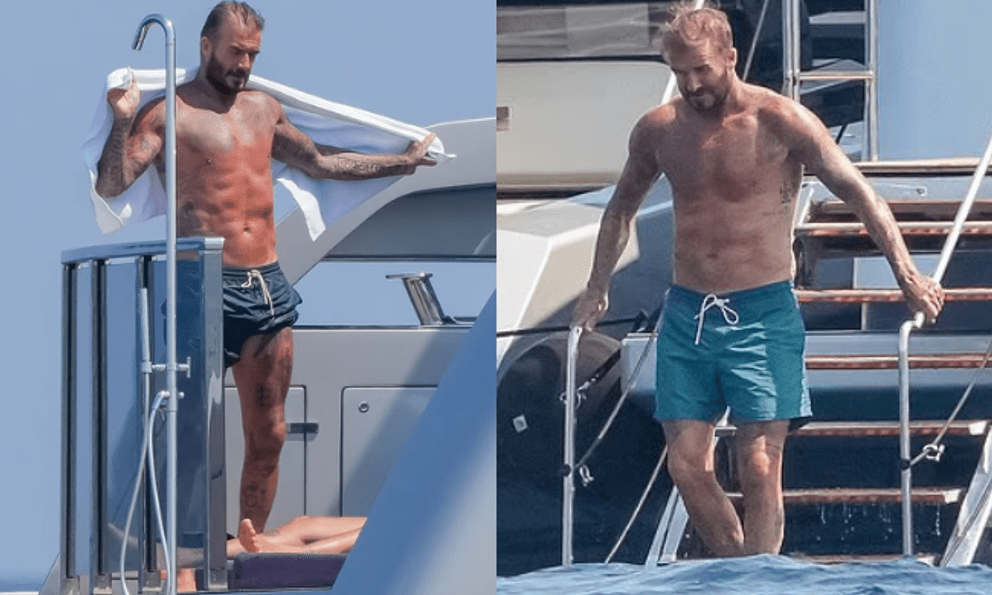 David Beckham cởi trần trên siêu du thuyền 16 triệu bảng Anh: Body vẫn săn chắc nhưng đã lộ dấu hiệu tuổi tác, còn đâu cầu thủ điển trai nhất thế giới một thời!
