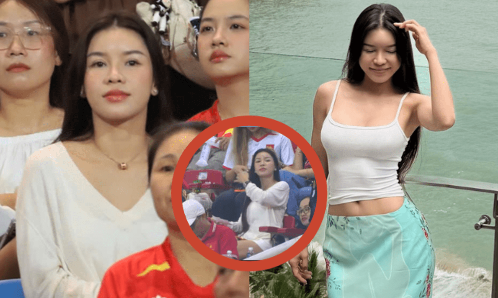 Nàng WAG sexy nhất làng bóng đá lọt camera nhà đài khi cổ vũ ĐT Việt Nam, visual đời thường gây sốt