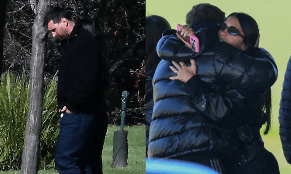 Messi cúi đầu lặng lẽ, Antonela ôm chầm lấy người thân trong tang lễ riêng tư của bố
