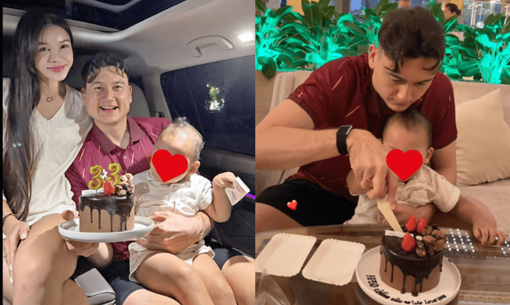 Yến Xuân đưa con trai đến khách sạn ĐT Việt Nam mừng sinh nhật Đặng Văn Lâm, nhắn nhủ 1 điều xúc động, visual xinh đẹp càng gây sốt