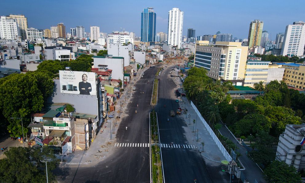 Đếm ngược ngày thông xe 2/9: Vành đai 1 Hoàng Cầu - Voi Phục thay da đổi thịt từng ngày