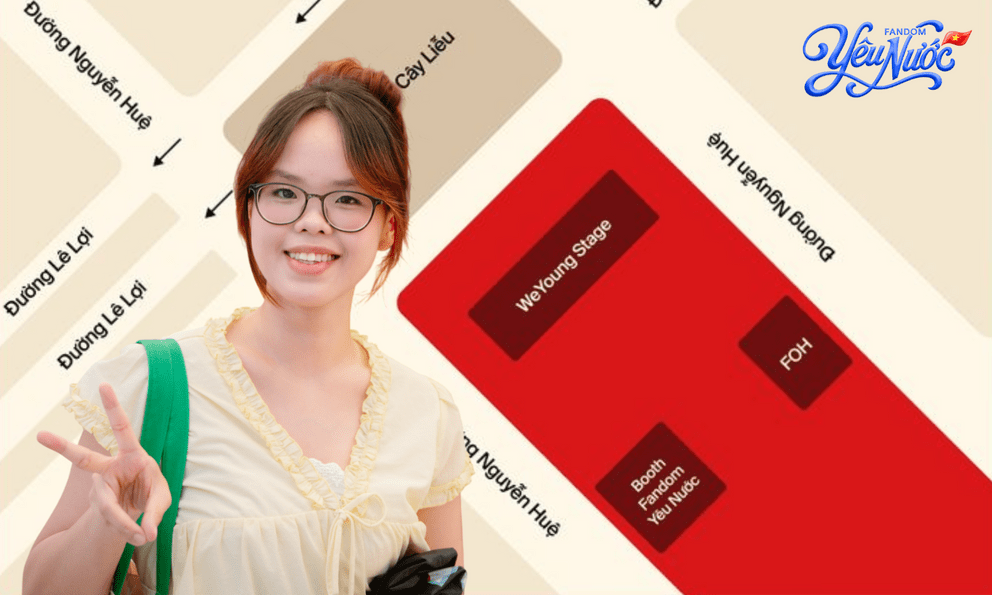 Từ 10h 23/8: Đến booth Fandom Yêu Nước, chụp photobooth, săn quà, gặp Huỳnh Lập - Puka và xem loạt sao hot trình diễn!