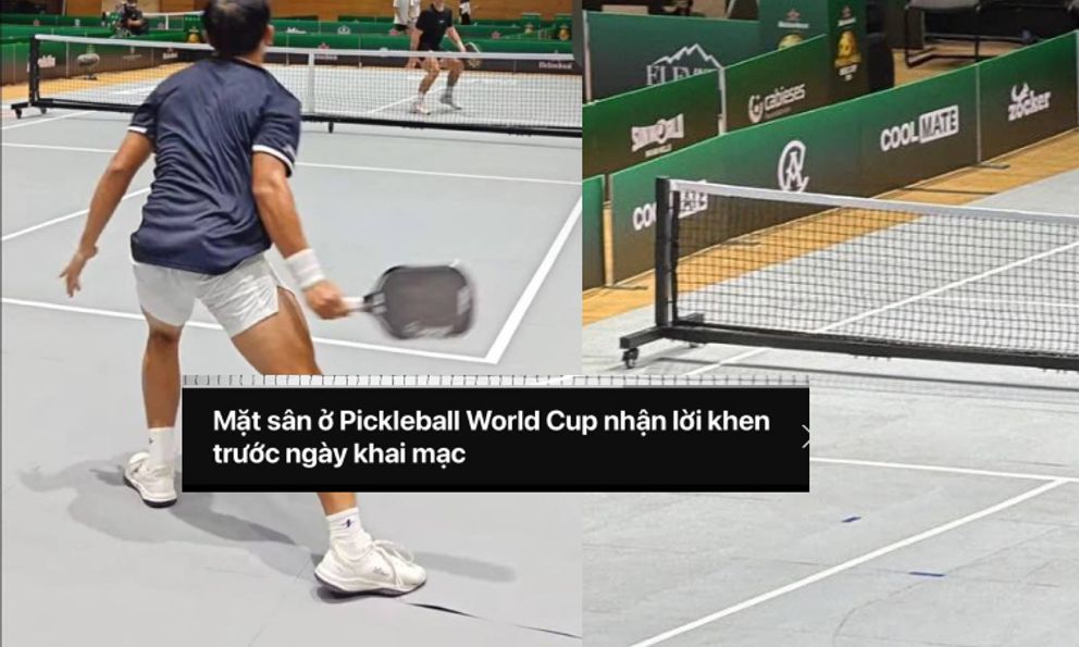 Mặt sân Pickleball World Cup lồi lõm, chắp vá dù trước giải được quảng bá... 