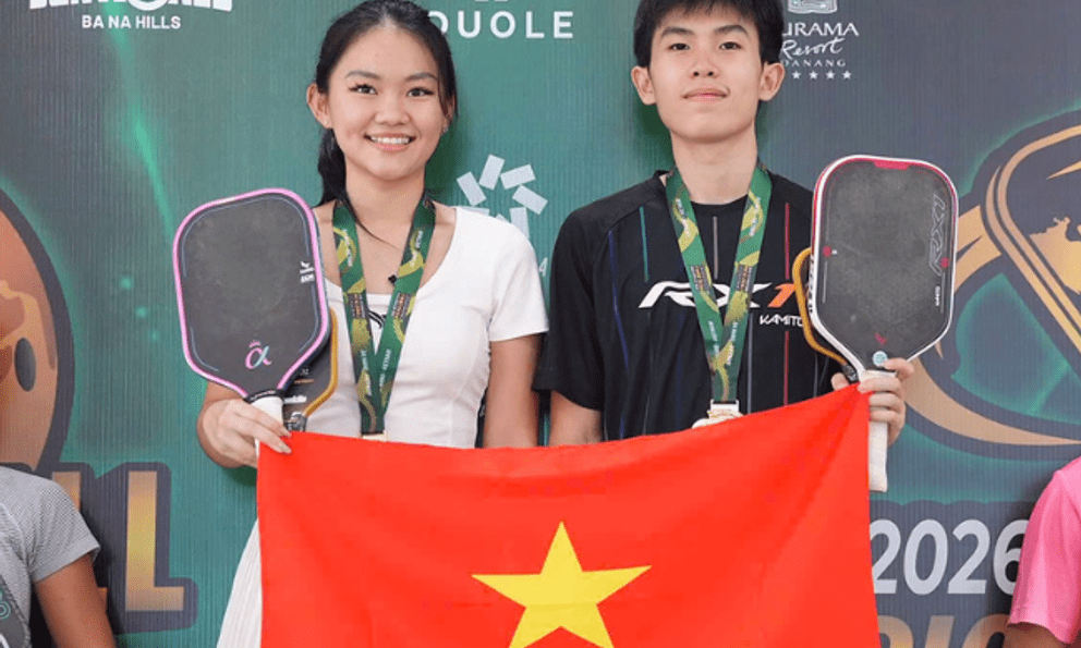 Hai tài năng trẻ Minh Tít - Jolie Lam vô địch đôi nam nữ U18 Pickleball World Cup 2026