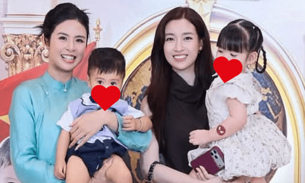 Đỗ Mỹ Linh bế ái nữ Chủ tịch CLB Hà Nội đến dự tiệc nhà Ngọc Hân, nhan sắc nàng dâu hào môn hậu sinh con thứ 2 gây sốt