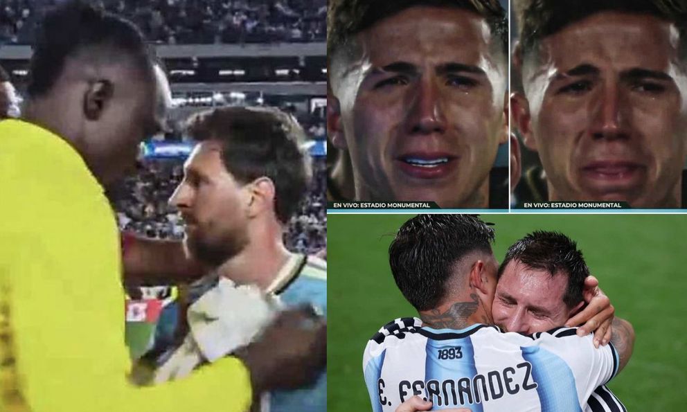 Đối thủ tranh nhau xin chụp ảnh, Enzo khóc như đứa trẻ vì Messi 