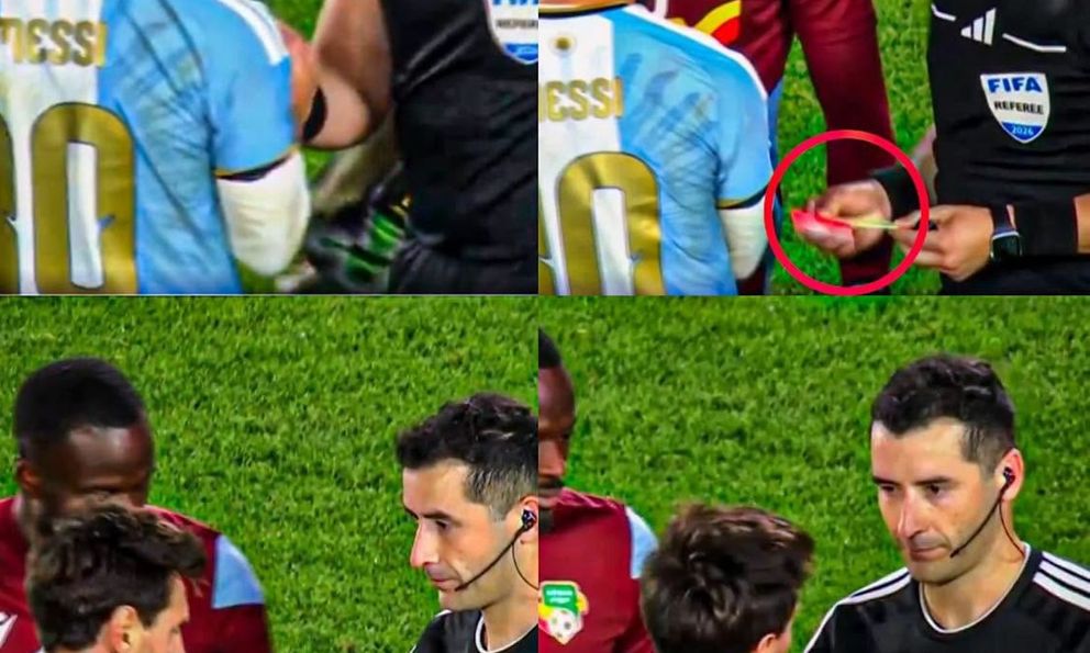 Messi nhận cả thẻ đỏ lẫn thẻ vàng từ trọng tài ngày chia tay tuyển Argentina 