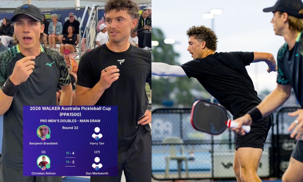 Độc lạ Pickleball: Staksrud vắng mặt, Alshon rủ luôn quản lý của mình đánh PPA Úc