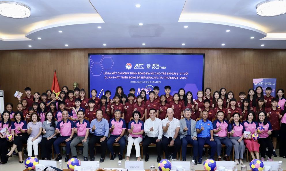 VFF bắt tay UEFA và AFC phát triển bóng đá nữ từ lứa tuổi nhỏ