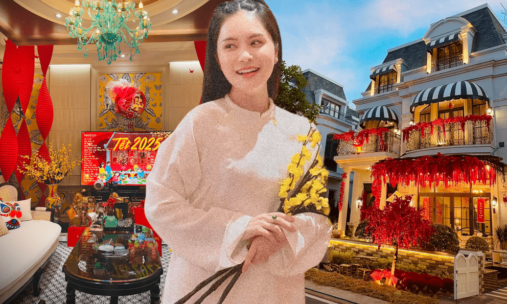 Nữ đại gia quận 7 khoe biệt thự 22 tỷ mùa Tết: Trang trí lung linh như cung điện, đầu tư cả linh vật để ‘‘flex’’ độ giàu 