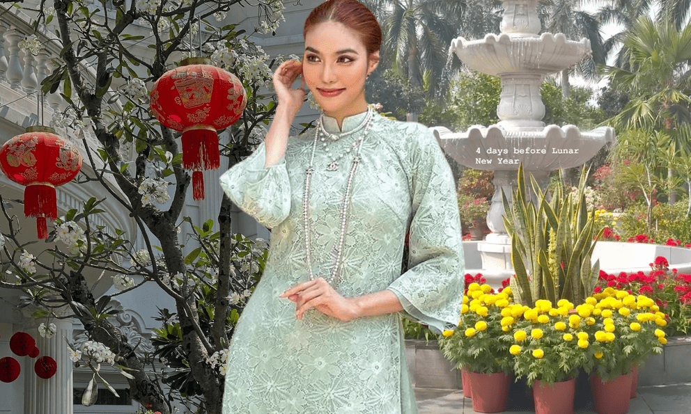 Cháu dâu gia tộc giàu có bậc nhất Việt Nam hưởng Tết trong biệt thự dát vàng: Trang trí lộng lẫy, xa hoa đúng chất tài phiệt 