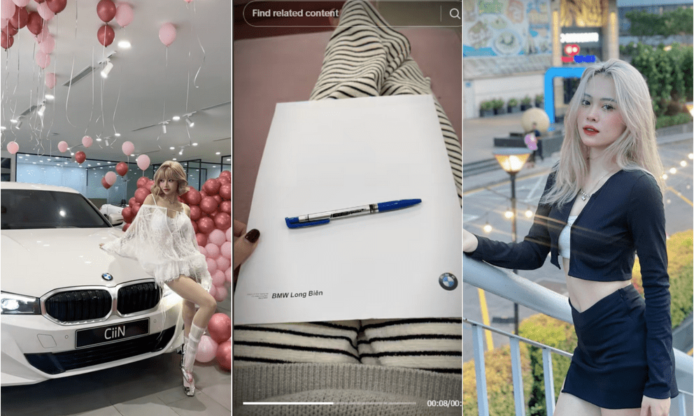 Nhiều nữ TikToker hơn 20 tuổi đã mua ô tô tiền tỷ, nhiều người bật thốt: “Tuổi trẻ tài cao, kiếm tiền bằng thực lực có khác”