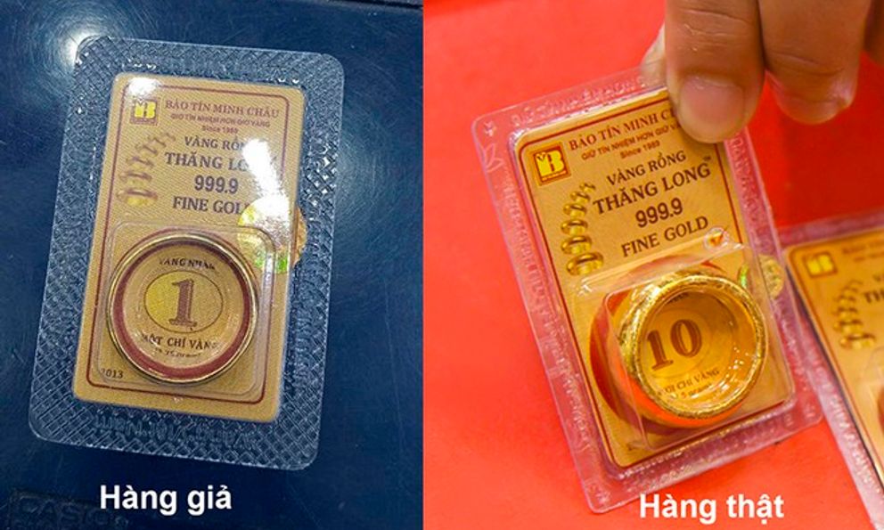 Khách hàng Bắc Ninh mua 1 vỉ vàng nhẫn gắn nhãn Bảo Tín Minh Châu, đến khi bán lại, chủ tiệm khẳng định: “Đây là vàng giả”   