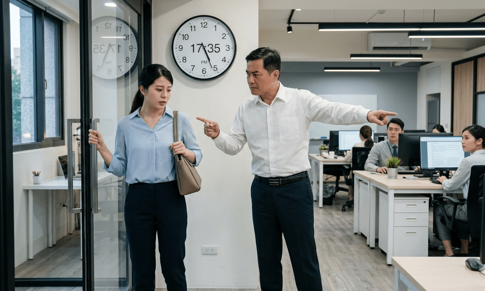 Bị mắng vì tan ca đúng giờ: 