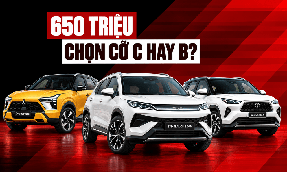 Chọn BYD Sealion 5 hay Mitsubishi Xforce, Toyota Yaris Cross cùng tầm giá 650 triệu đồng tại Việt Nam: Muốn ngồi rộng, tiết kiệm xăng phải đánh đổi công nghệ