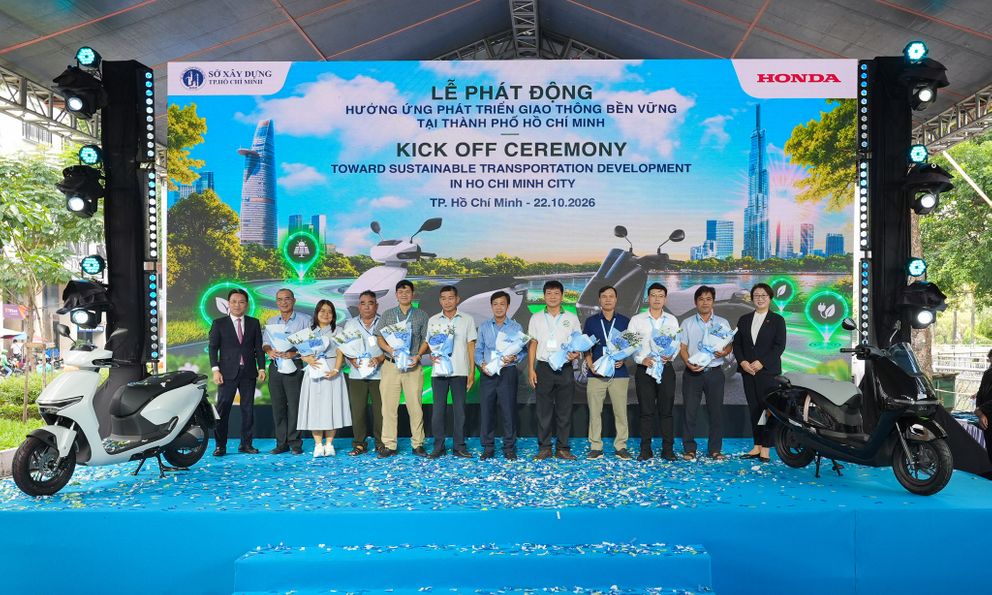 TP.HCM đưa xe máy điện vào phục vụ công: Từ Honda CUV e: đến UC3, đặt mục tiêu trung hòa carbon