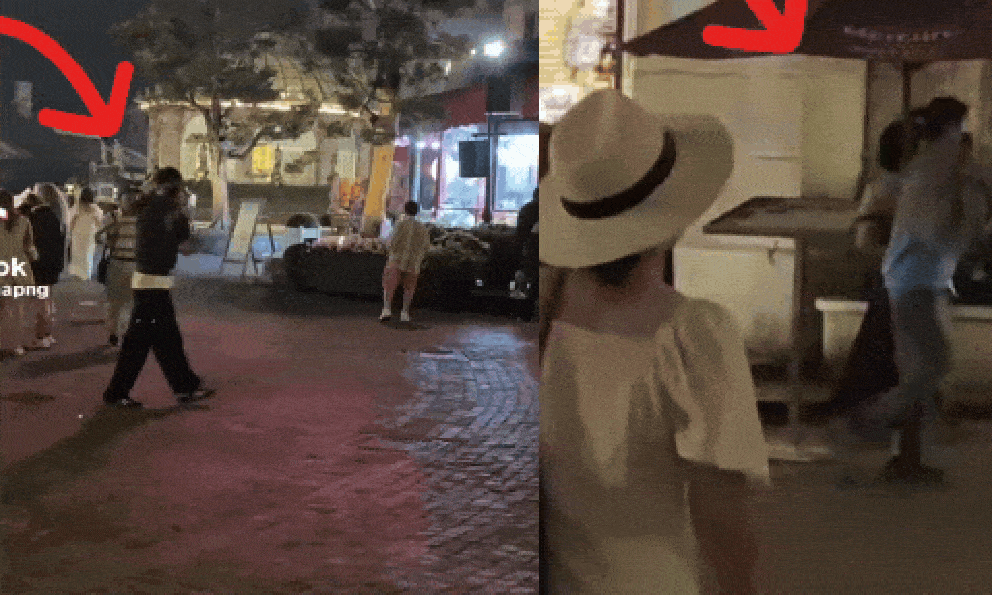 1 đôi Vbiz bị camera ghi lại cảnh bí mật hẹn hò, phản ứng khi bị phát hiện trở thành tâm điểm 