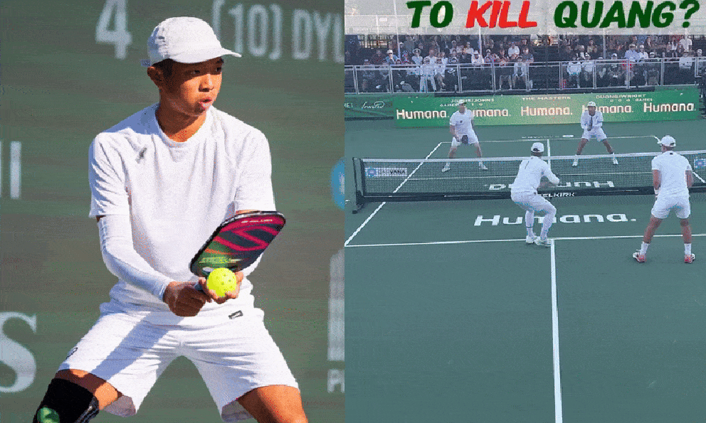 Độc quyền: Quang Dương lên tiếng về pha “bắn thẳng đầu” của tay vợt pickleball số 1 thế giới, em trai cũng suýt bị đánh trúng