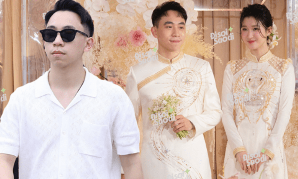 Thiếu gia Vingroup - Chồng Á hậu Phương Nhi: Tổng tài 2K hiếm hoi lộ mặt, zoom cận góc nghiêng ngày đi hỏi vợ khiến nhiều người trầm trồ