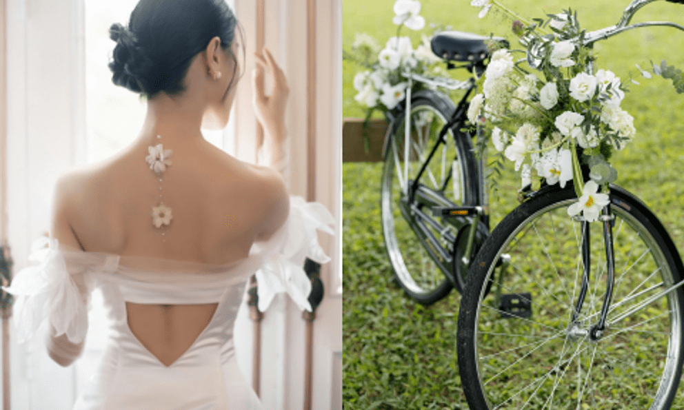 Vợ Vũ Cát Tường công khai ảnh cận váy cưới, chính thức 