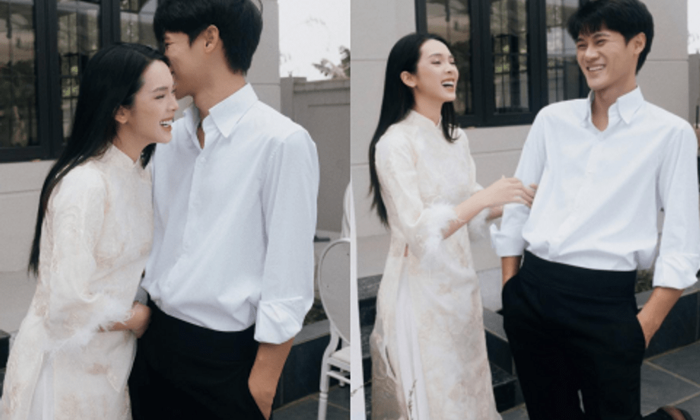 Lễ dạm ngõ của Quỳnh Lương và thiếu gia: Nhan sắc cô dâu bầu bí gây sốt, hé lộ không gian cực sang xịn! 