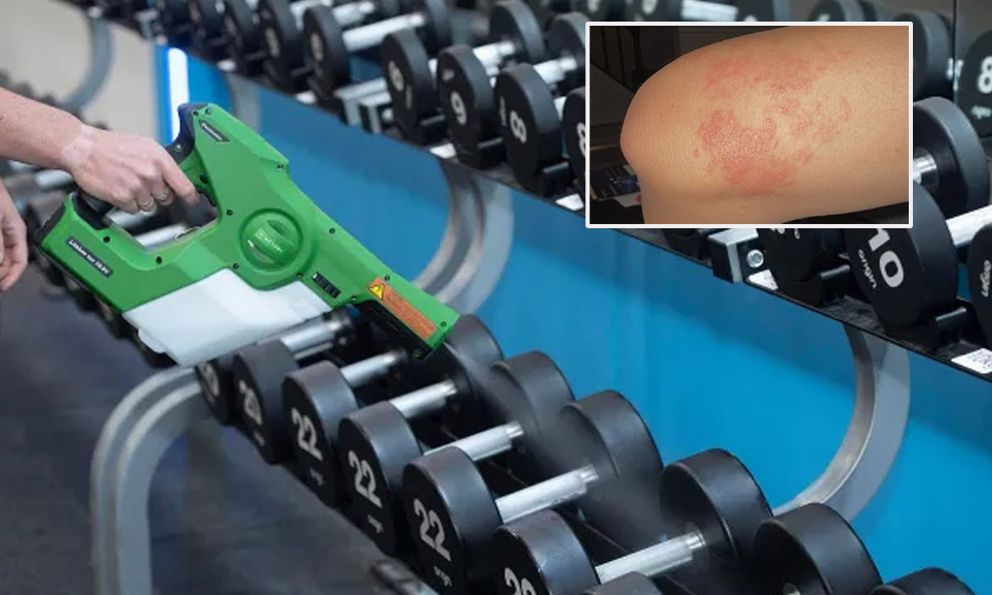 Cô gái đi tập gym vô tình chạm vào một thứ 