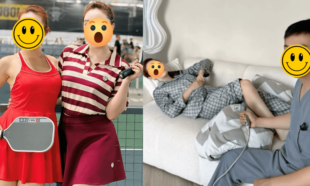Đến lượt 1 phu nhân hào môn Vbiz bị viêm khớp gối khi chơi pickleball