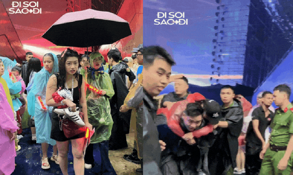 Hà Nội mưa tầm tã khiến tất cả mệt mỏi, staff cõng fan vào khu y tế tại concert Anh Trai Say Hi, nhiều người bỏ về dù nghệ sĩ vẫn diễn hết mình