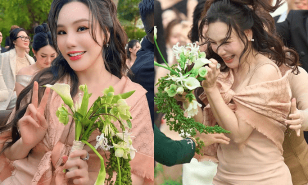 Thêm 1 màn bắt hoa cưới linh nghiệm: Hoá ra Hồ Quỳnh Hương đã bất chấp 