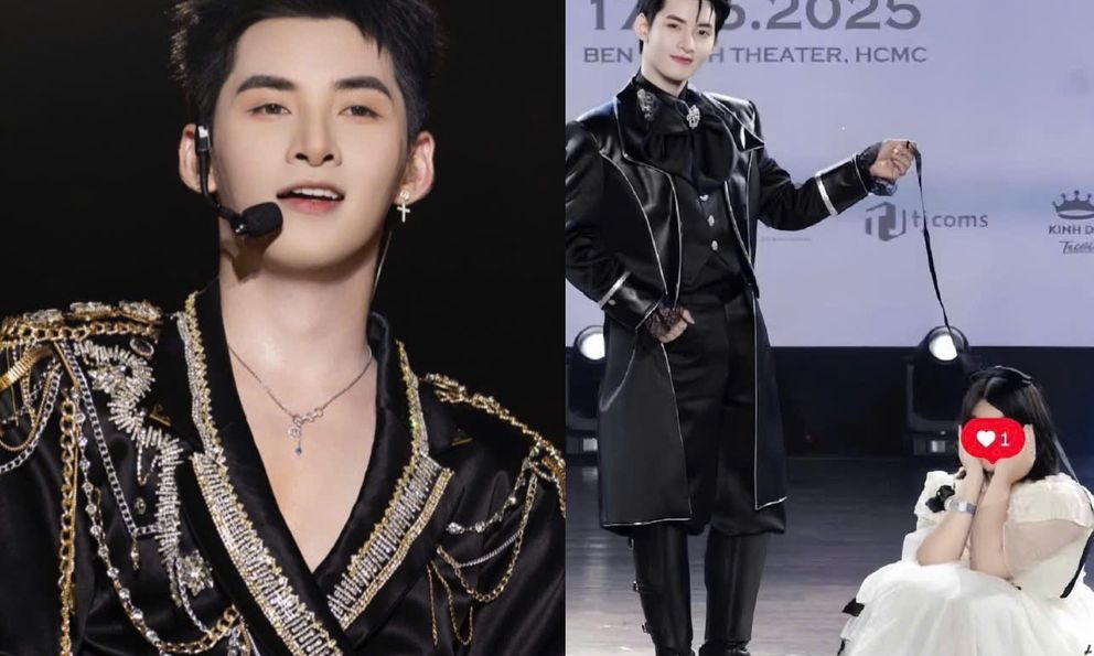 Anh trai Hùng Huỳnh tạo dáng 