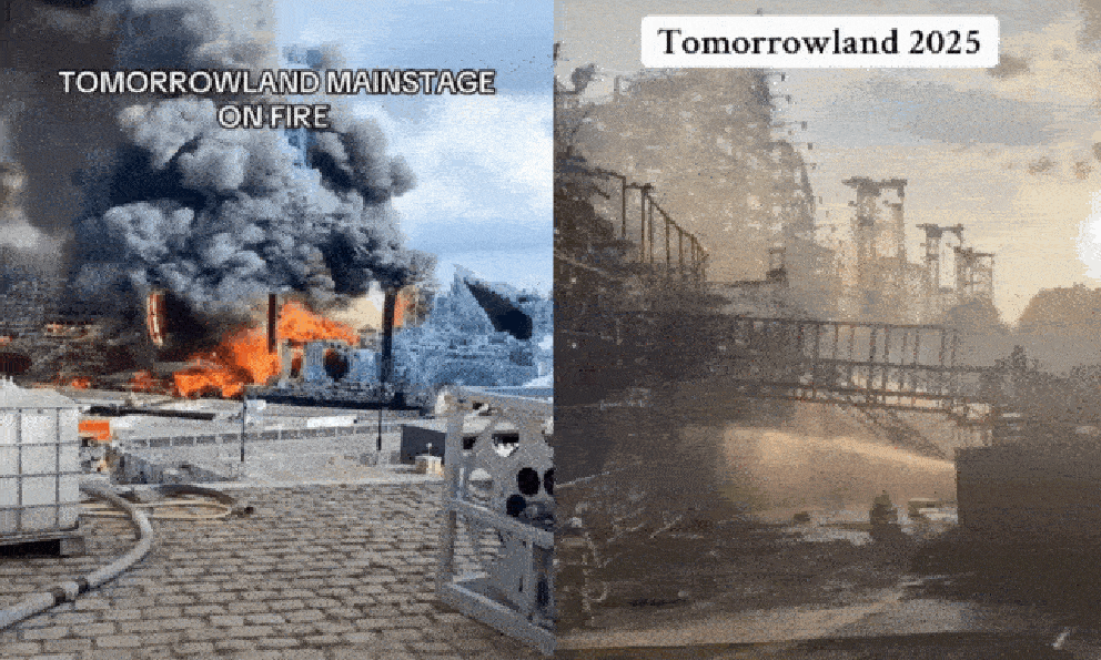 Tomorrowland gặp sự cố cháy lớn, sân khấu bị lửa thiêu rụi hoàn toàn, hơn 100 nghìn fan lao đao