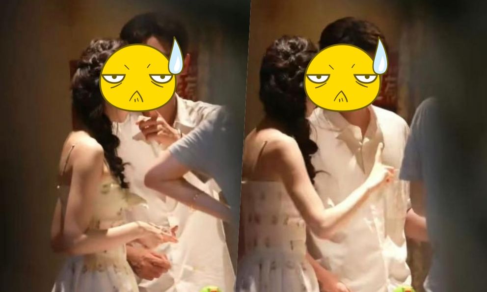 Tóm dính cặp đôi ngôn tình thân mật giữa nơi đông người: Bôi kem lên mũi nhau, cả MXH điên tiết ném đá