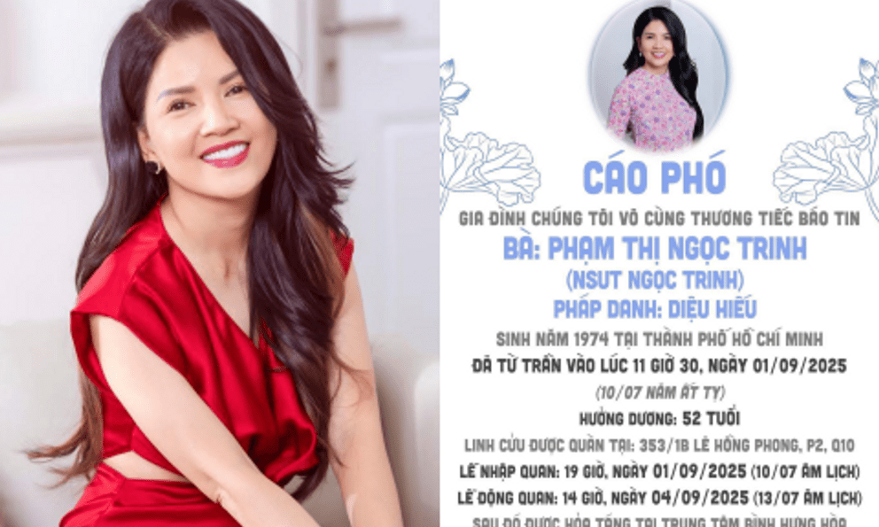 Nguyên nhân diễn viên Ngọc Trinh (Mùi Ngò Gai) đột ngột qua đời 