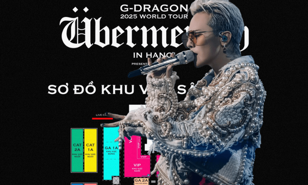G-Dragon công bố seat map và giá vé concert Hà Nội: Giá quá vừa ý, quyền lợi “độc nhất” chỉ Việt Nam mới có!