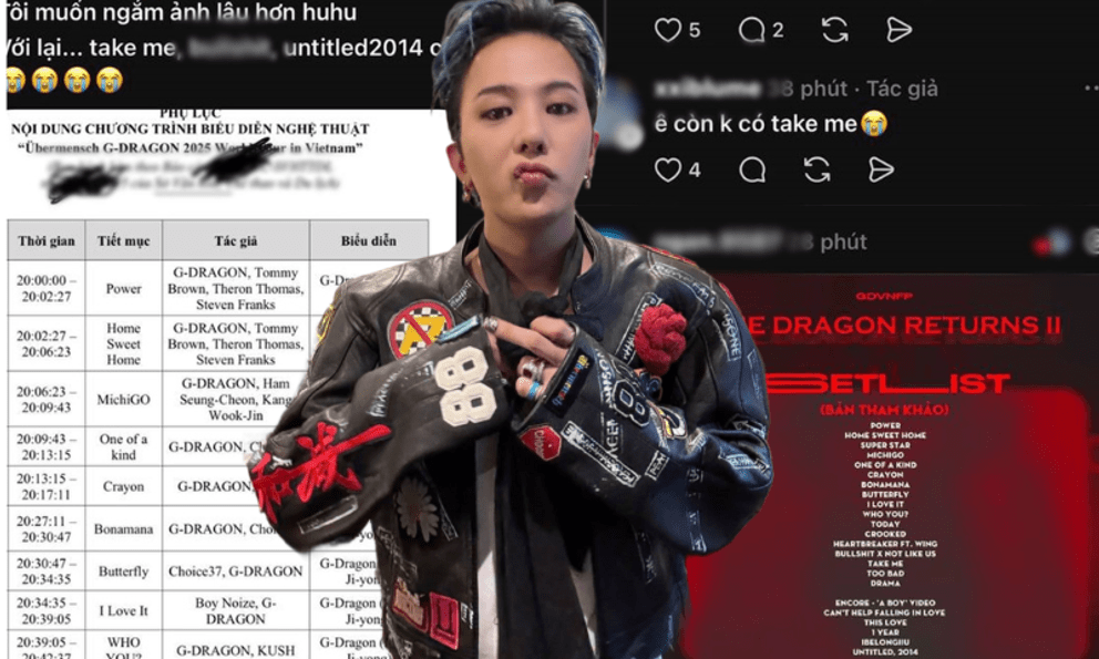 Xôn xao thông tin G-DRAGON chỉ biểu diễn 10 bài hát ở concert Hà Nội, fan không ai tin!